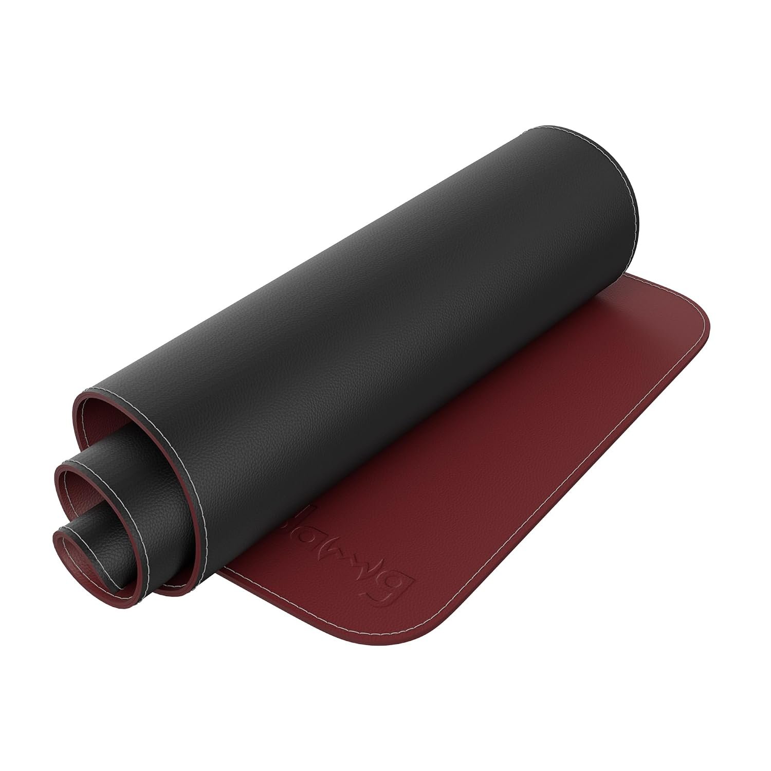 daWg KeyMat L1, Premium Vegan Leather Desk Mat, Anti-Slip, Anti-Skid, Dual-Sided Mat, Water Resistant, Strong Stitching, Perfect for Gaming/Office/Work from Home, Easy to Carry (630 x 280mm) (Black)