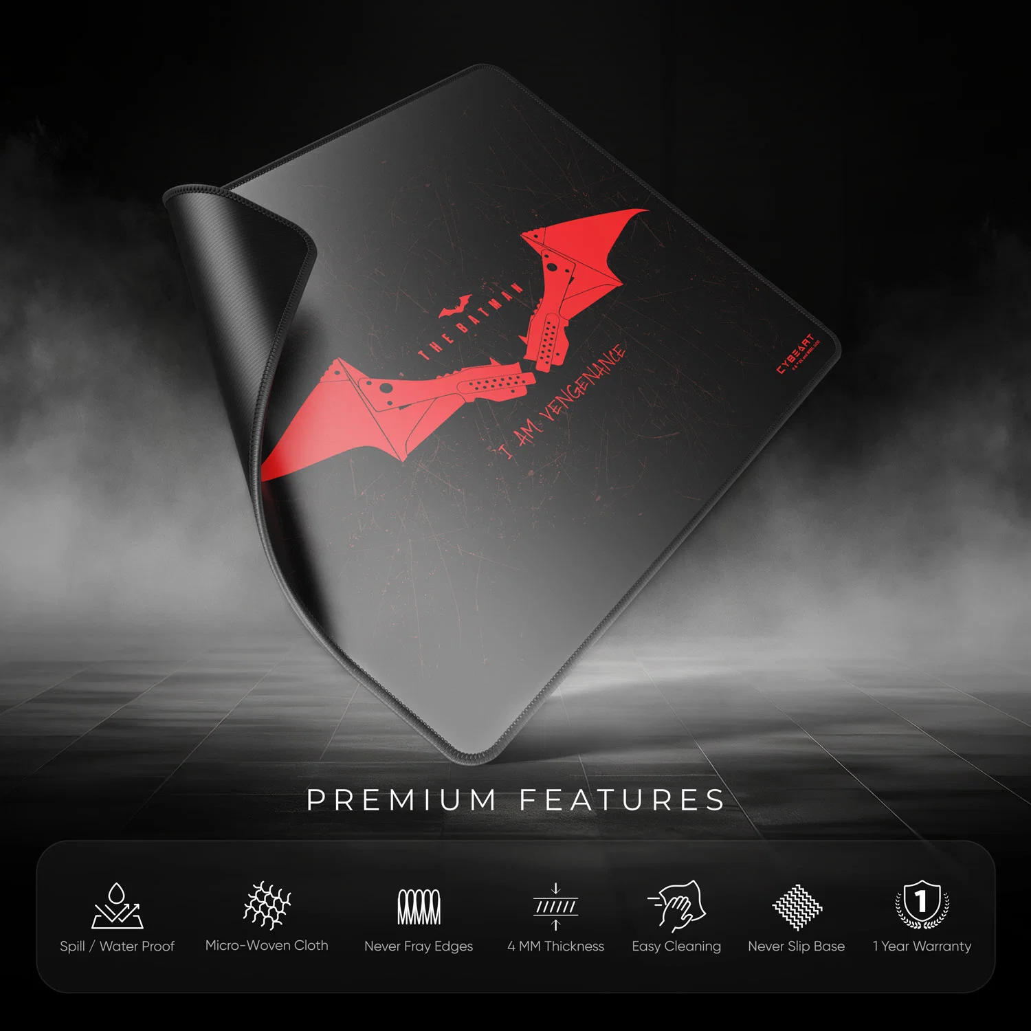 Cybeart The Batman Gaming Mouse Pad (L)