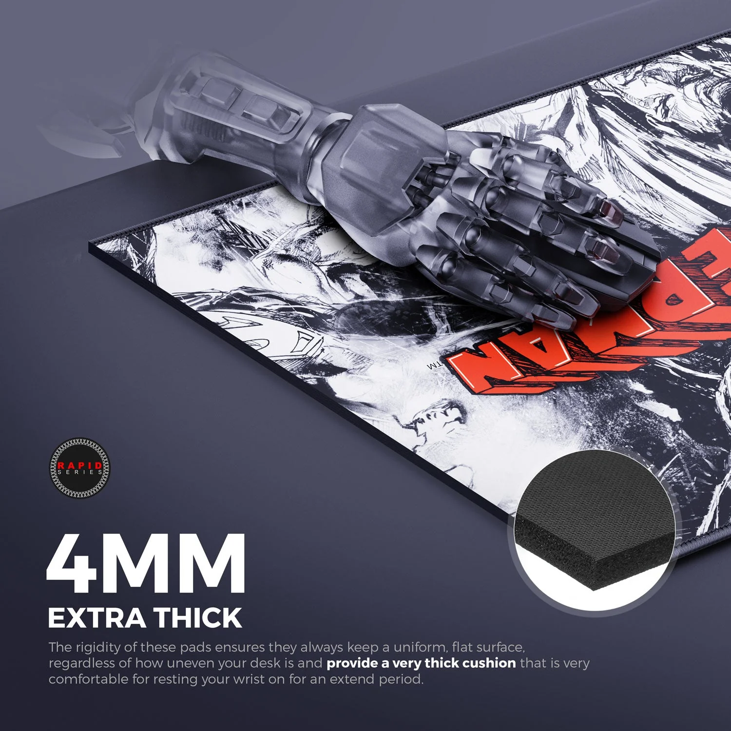Cybeart Superman Jim Lee Edition Gaming Mouse Pad (L)