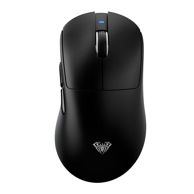 AULA SC900 Pro Wireless Gaming Mouse, 26000 DPI, 650IPS, PAW3395 Sensor, 62g Lightweight Mouse, Tri-Mode 2.4Ghz/Type-C/BT5.0, Dual 8KHz Polling Rate with Rechargeable Mouse for PC/Mac/Linux (Black)