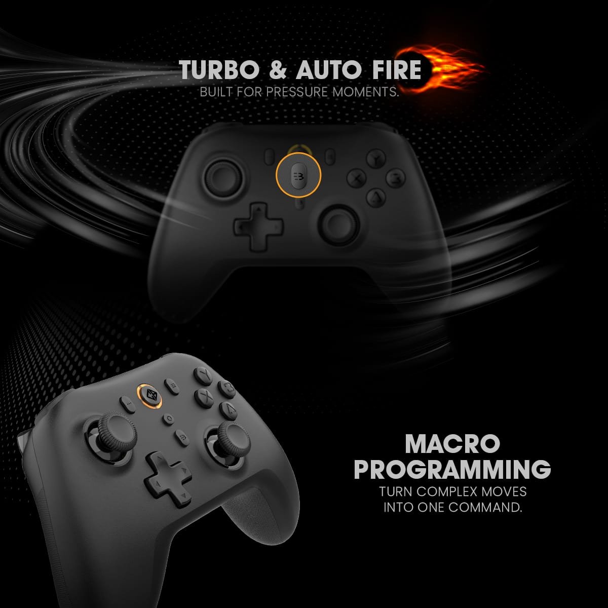 Cosmic Byte Blitz Tri-Mode Controller for PC, TMR Joystick, HE Triggers, 1000Hz Polling, Software &amp;amp; Charging Dock Support, Upgraded Model