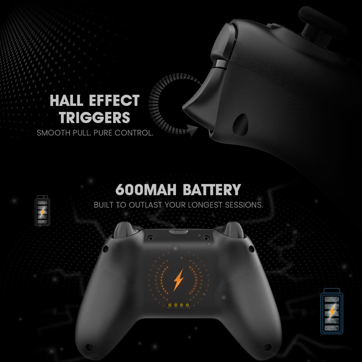 Cosmic Byte Blitz Tri-Mode Controller for PC, TMR Joystick, HE Triggers, 1000Hz Polling, Software &amp;amp; Charging Dock Support, Upgraded Model